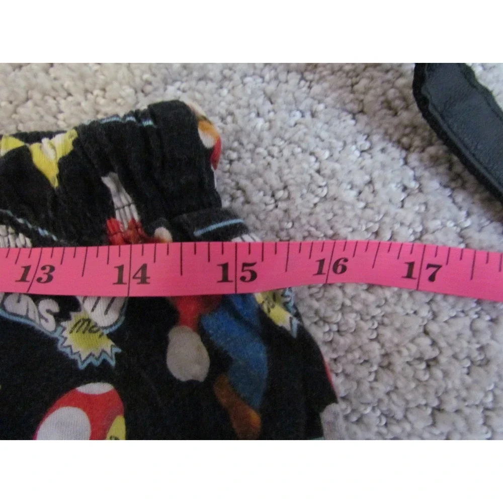 Nintendo Super Mario Bros Pajama Pants Lg Black Character Print Gamer Sleepwear